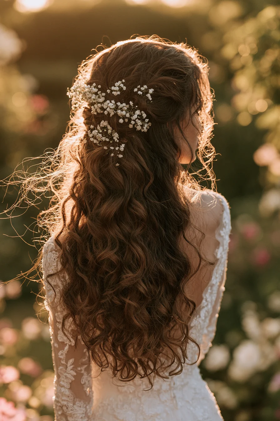 27 Gorgeous Bridal Half Up Half Down Hair Ideas for Your Dream Wedding
