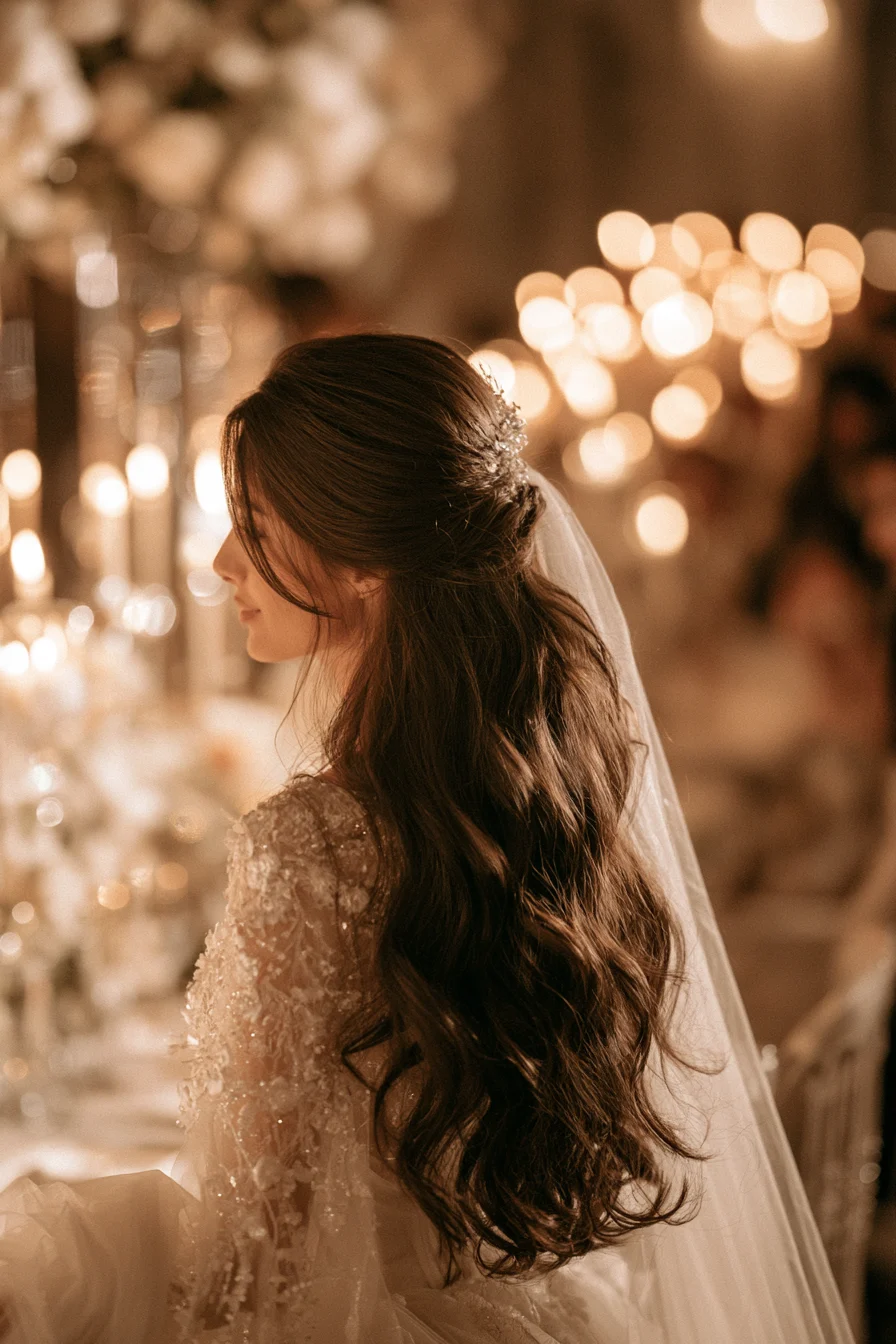 27 Pretty Wedding Hairstyles Half Up Half Down to Inspire Your Bridal Style