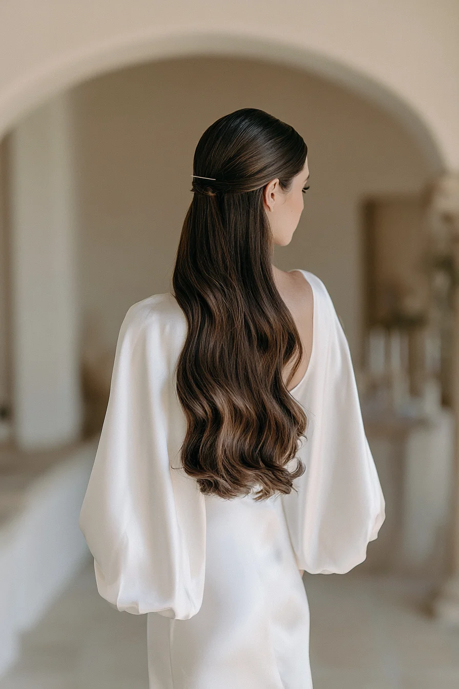 27 Pretty Wedding Hairstyles Half Up Half Down to Inspire Your Bridal Style