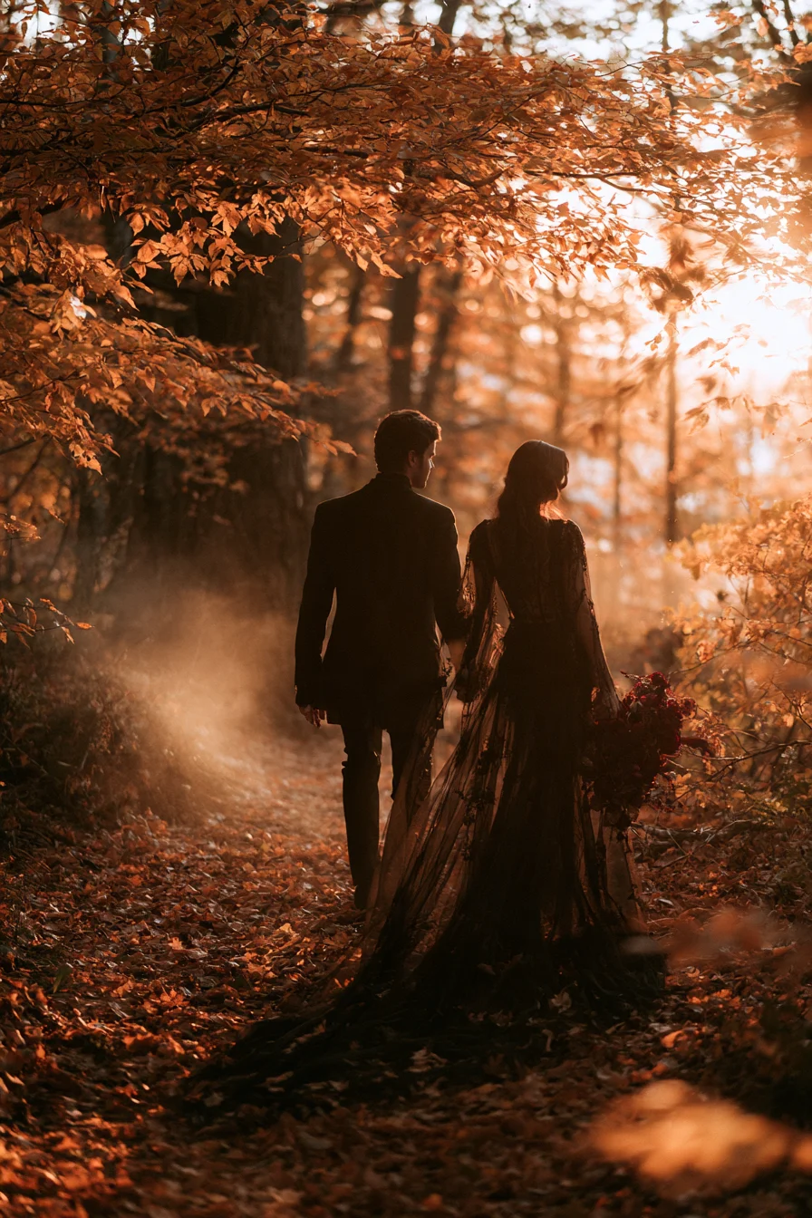 27 Dark and Dreamy Gothic Fall Wedding Ideas to Inspire You