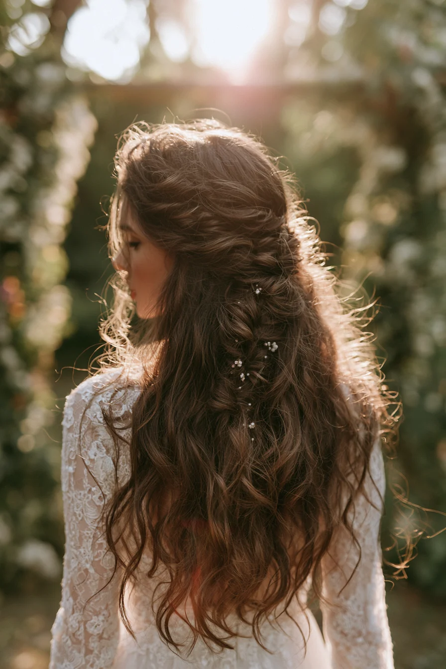 27 Pretty Wedding Hairstyles Half Up Half Down to Inspire Your Bridal Style