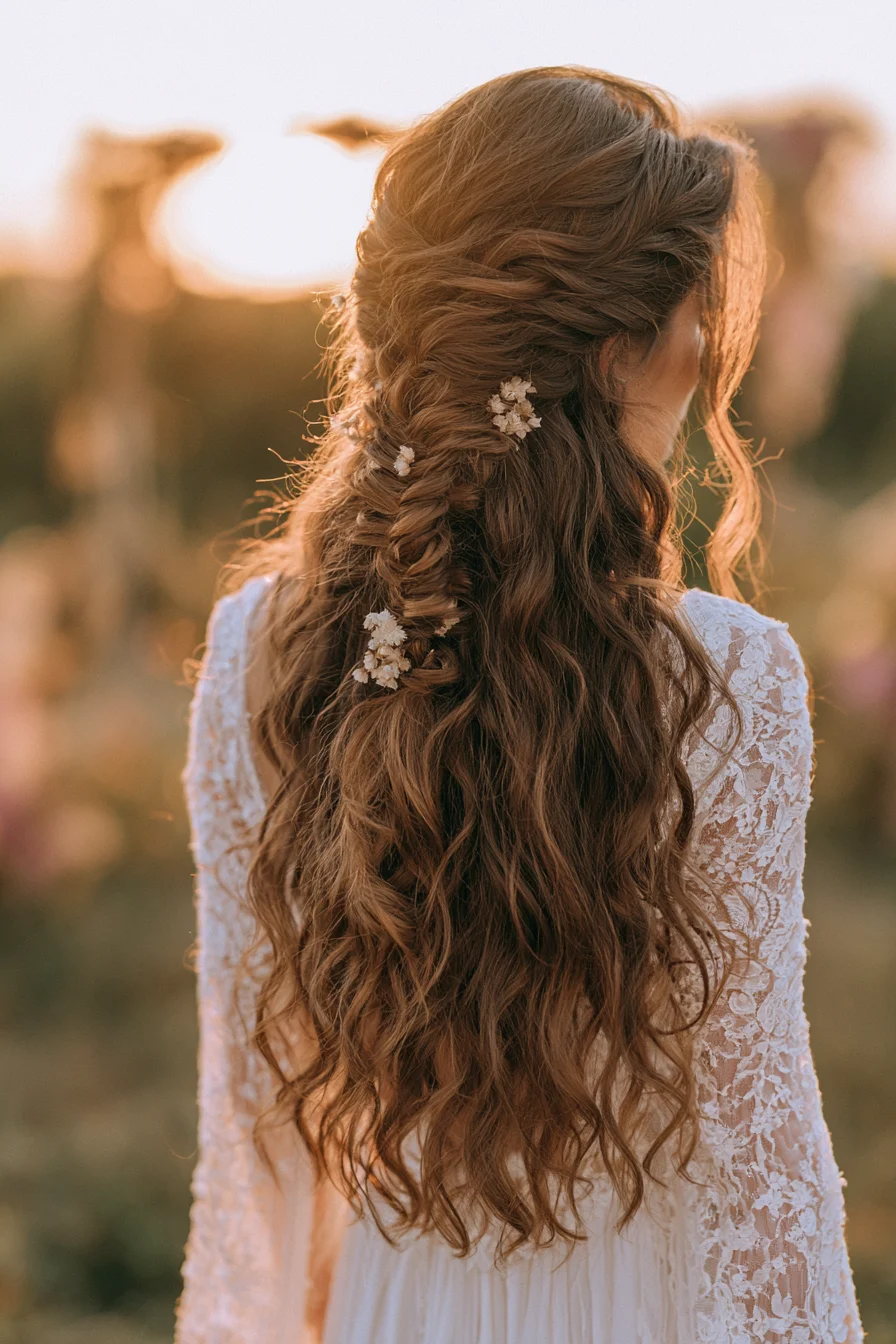 27 Pretty Wedding Hairstyles Half Up Half Down to Inspire Your Bridal Style