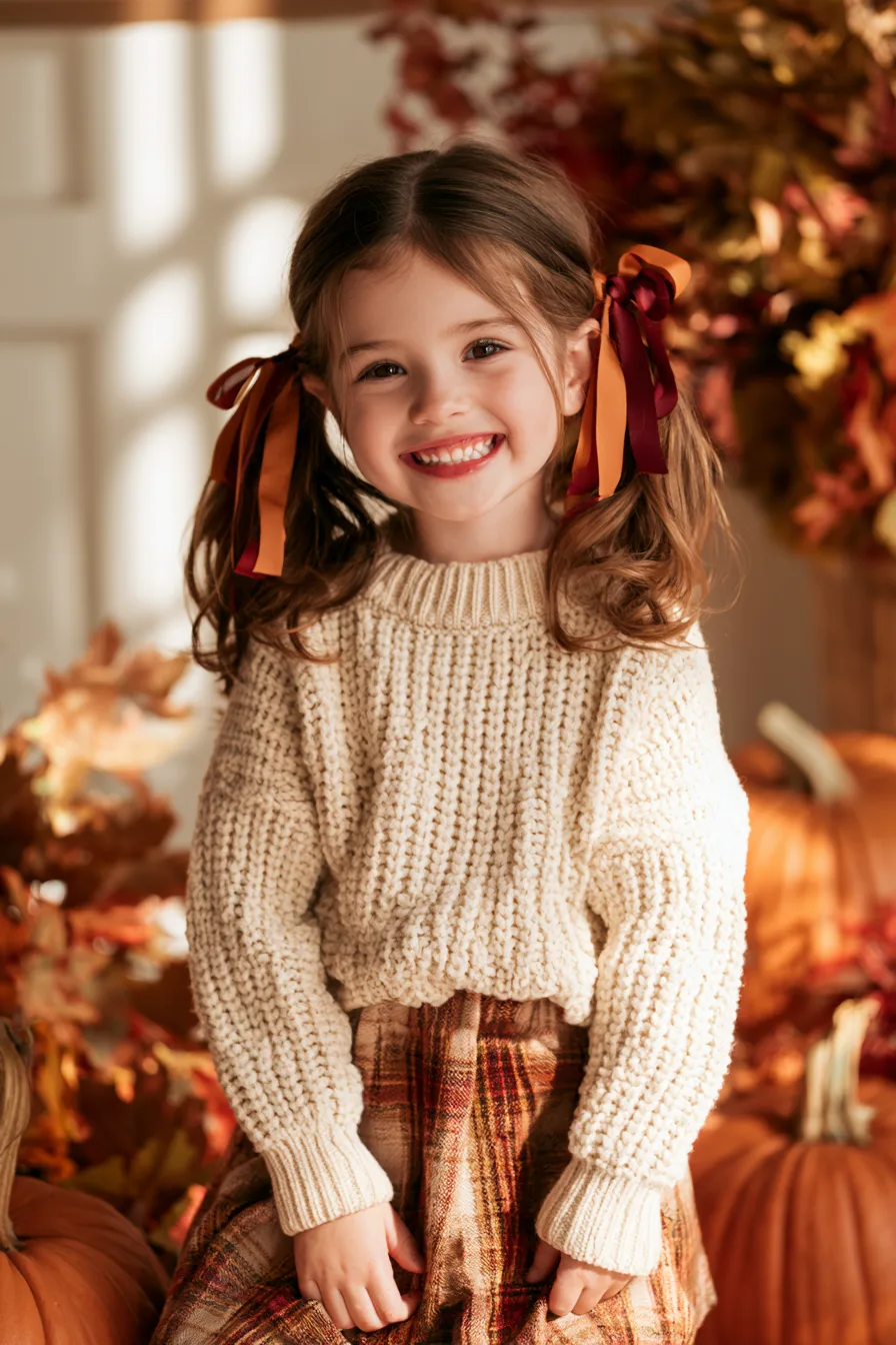 27 Thanksgiving Hairstyles for Kids That Are Cute and Festive