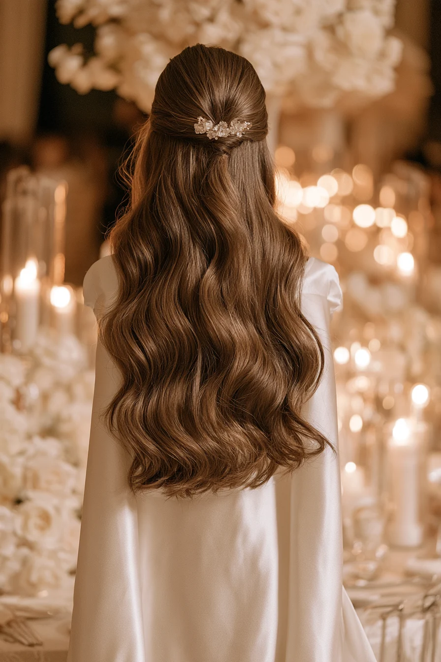 27 Gorgeous Bridal Half Up Half Down Hair Ideas for Your Dream Wedding