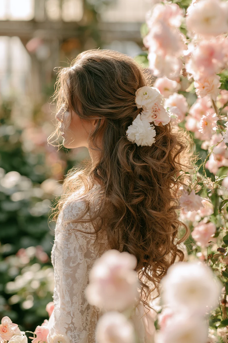 27 Pretty Wedding Hairstyles Half Up Half Down to Inspire Your Bridal Style