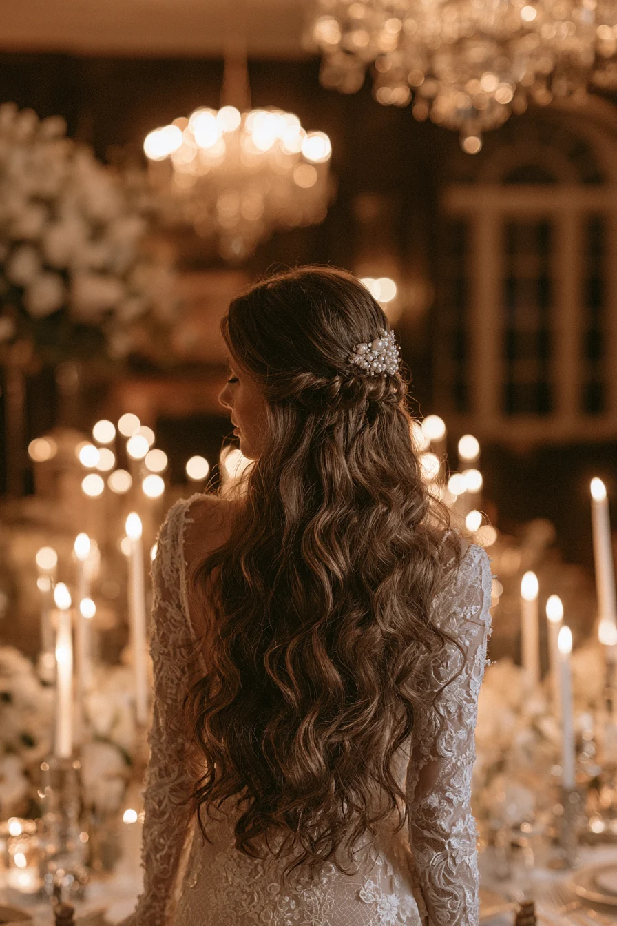 27 Pretty Wedding Hairstyles Half Up Half Down to Inspire Your Bridal Style