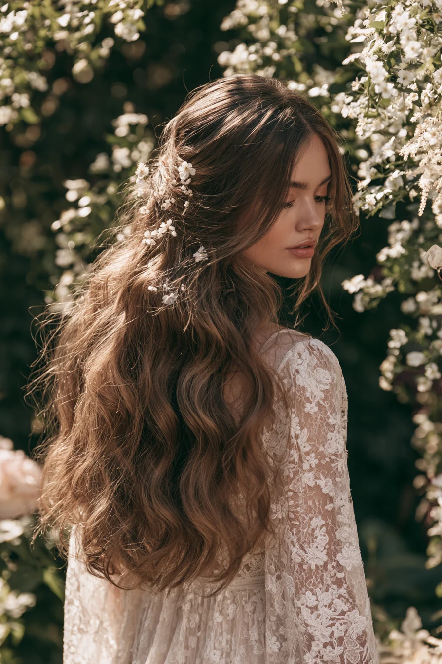 27 Pretty Wedding Hairstyles Half Up Half Down to Inspire Your Bridal Style