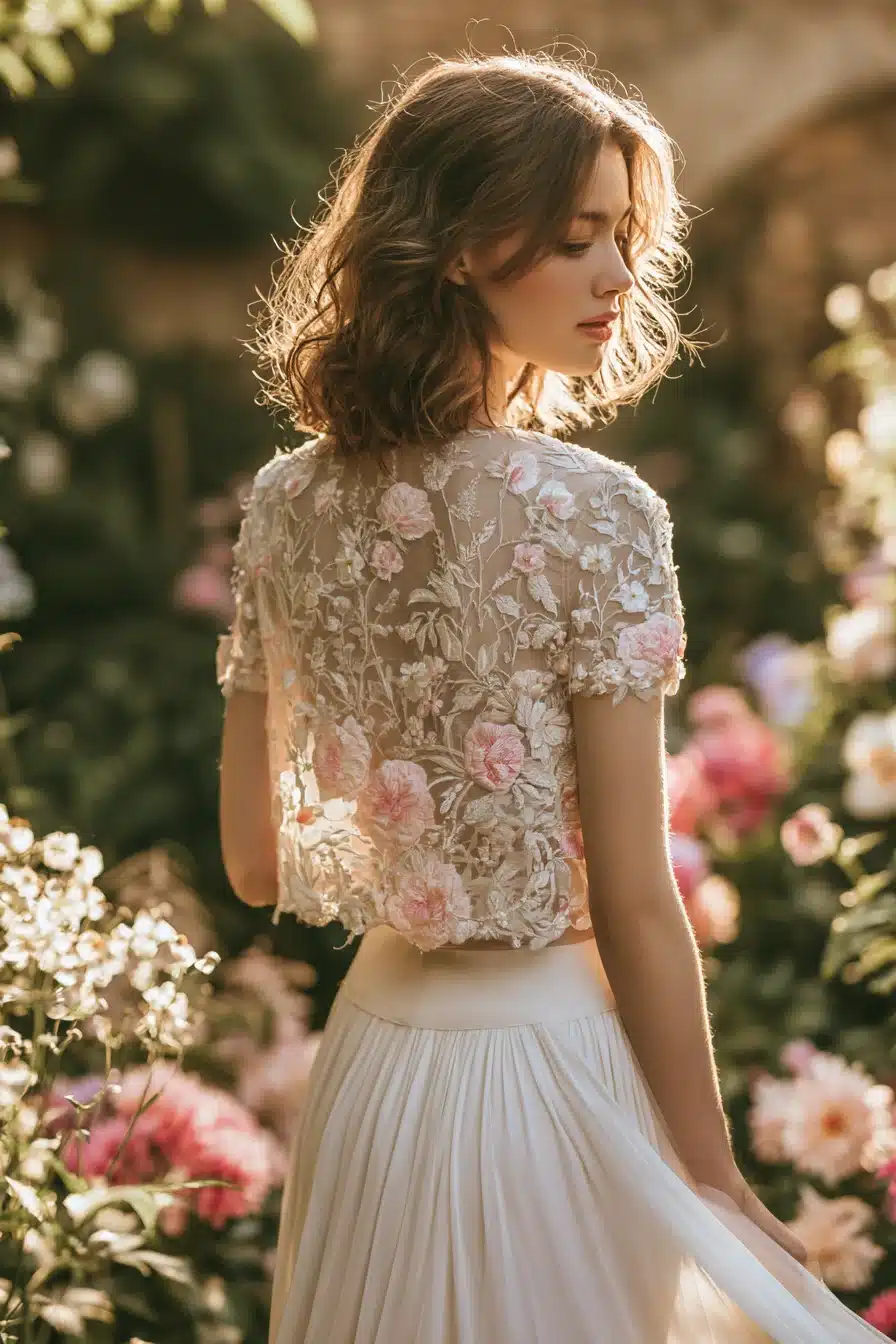 27 Stunning Bridal Separates Tops for a Modern Wedding Look