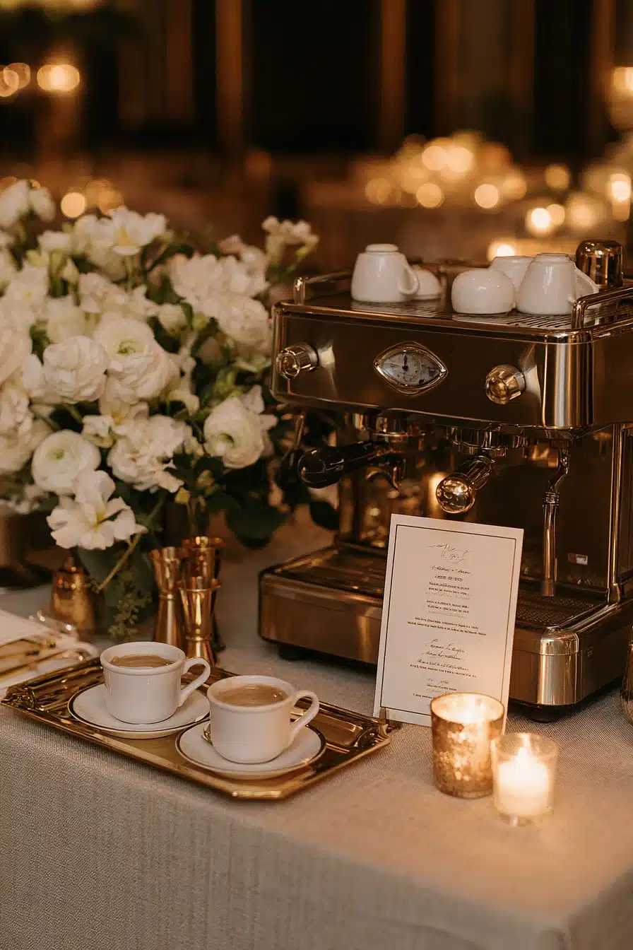 27 Wedding Coffee Bar Ideas for a Dreamy and Elegant Celebration