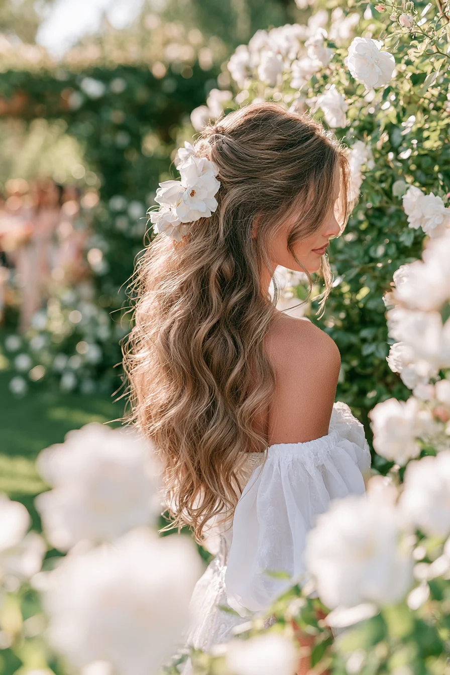 27 Pretty Wedding Hairstyles Half Up Half Down to Inspire Your Bridal Style