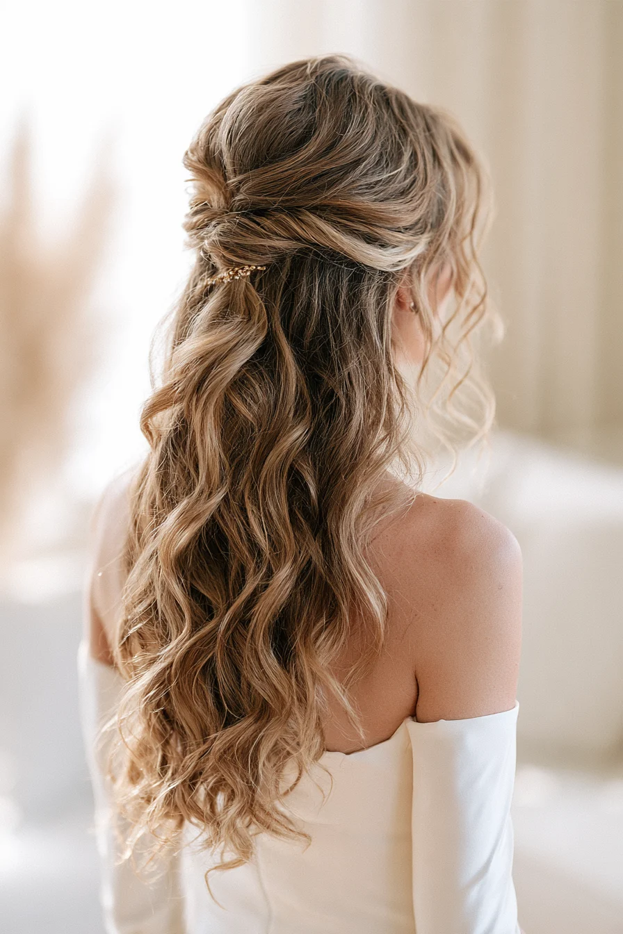 27 Gorgeous Bridal Half Up Half Down Hair Ideas for Your Dream Wedding