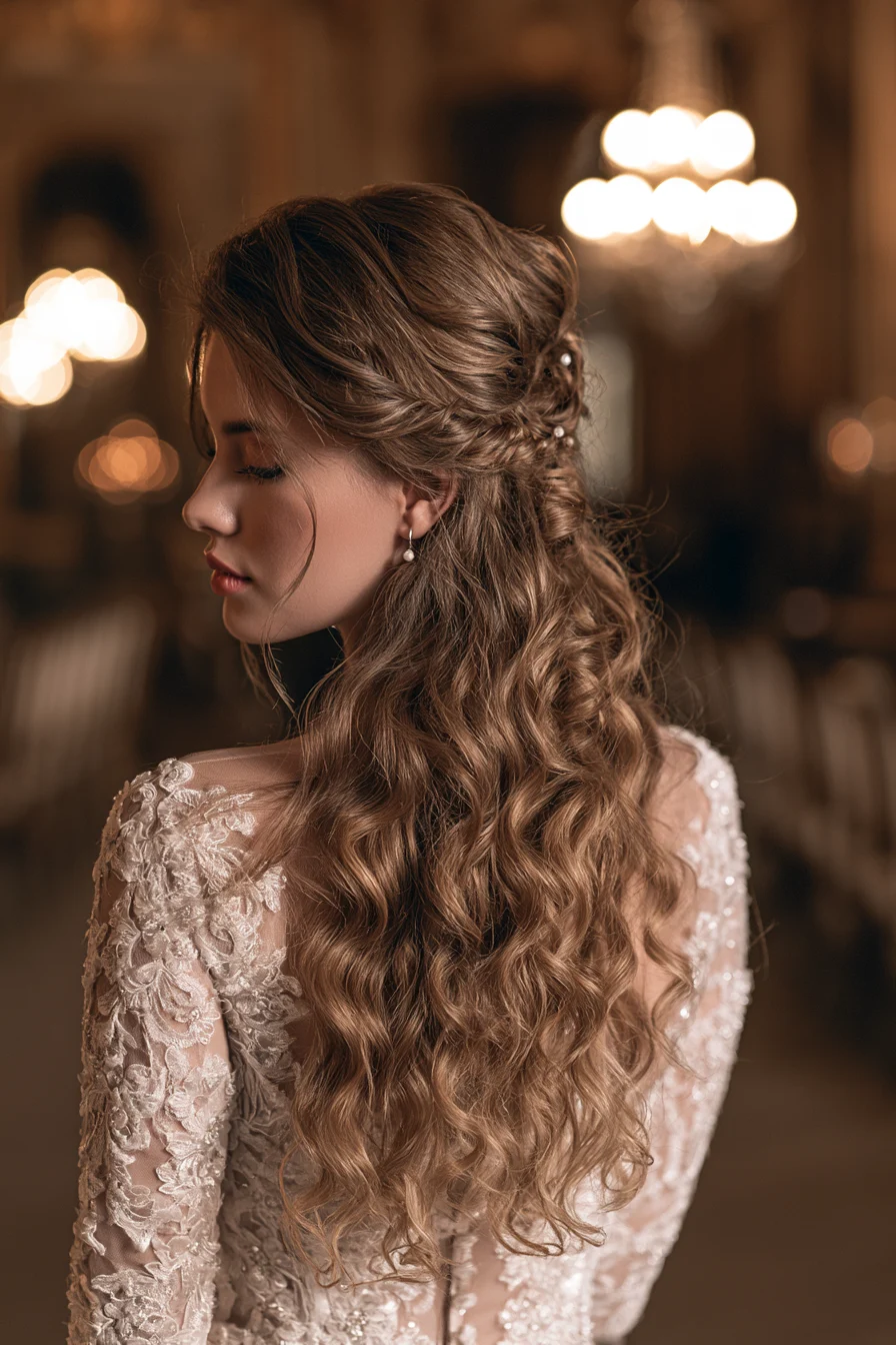27 Pretty Wedding Hairstyles Half Up Half Down to Inspire Your Bridal Style
