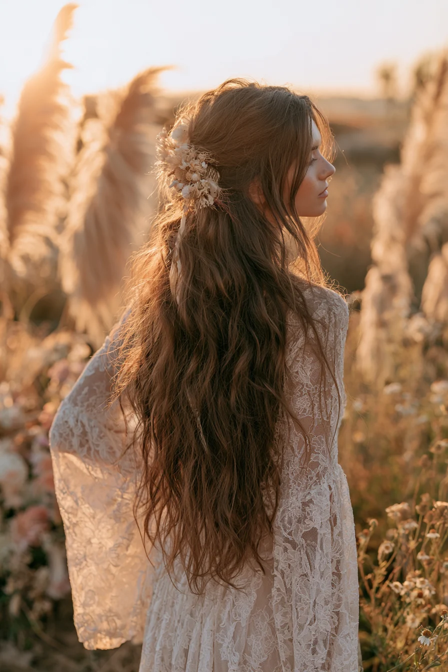 27 Pretty Wedding Hairstyles Half Up Half Down to Inspire Your Bridal Style