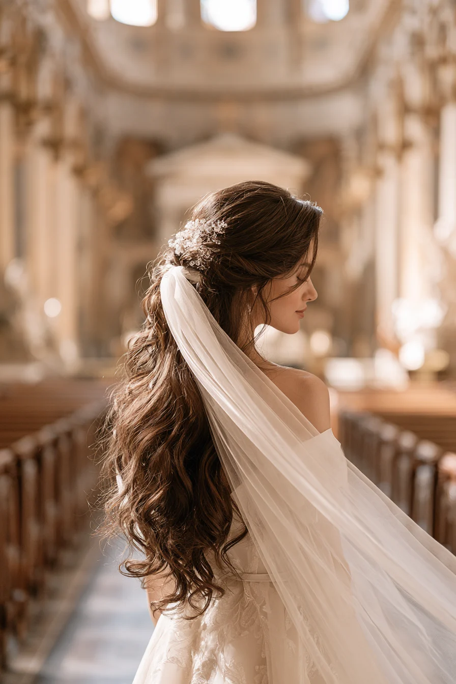 27 Gorgeous Bridal Half Up Half Down Hair Ideas for Your Dream Wedding