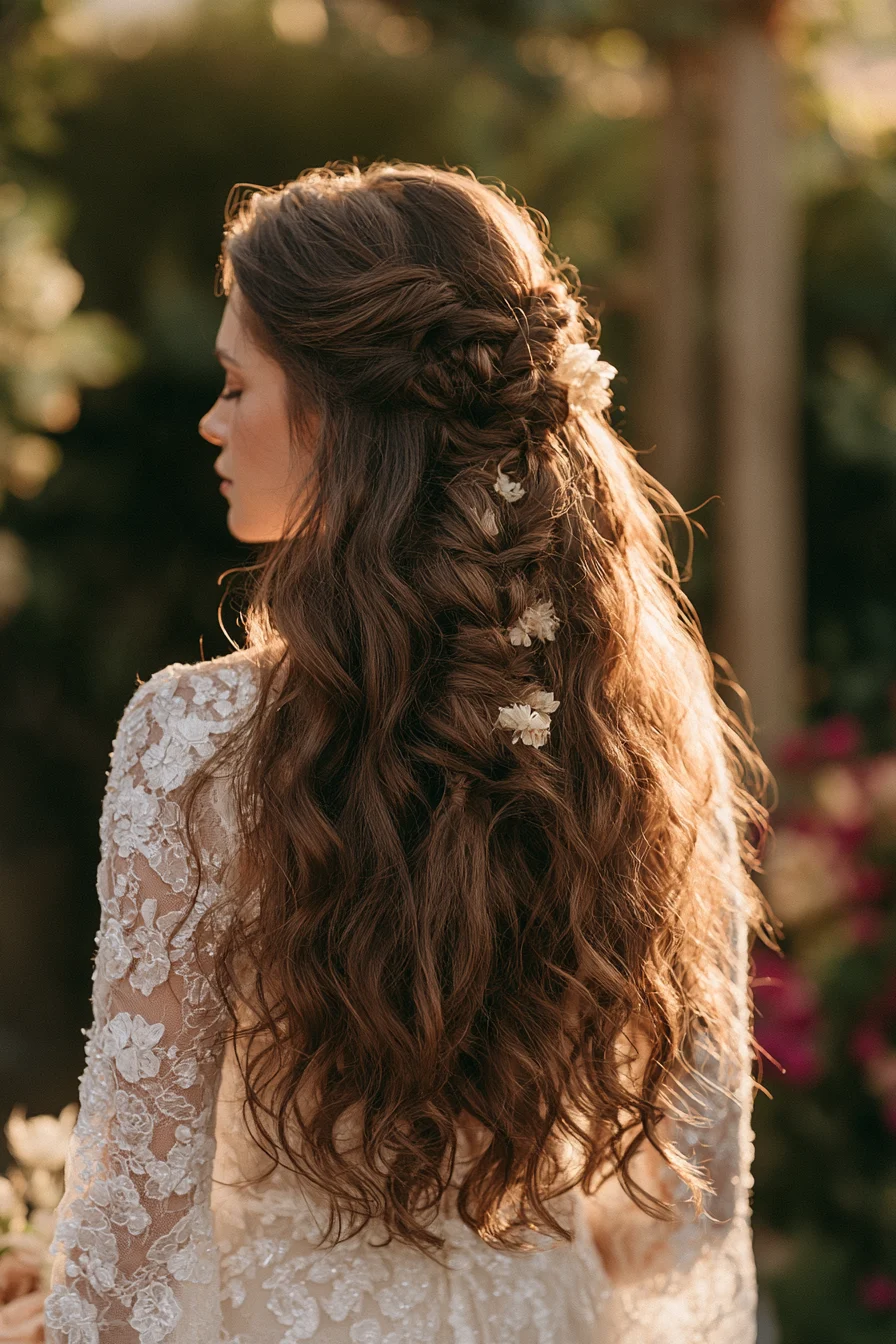 27 Gorgeous Bridal Half Up Half Down Hair Ideas for Your Dream Wedding
