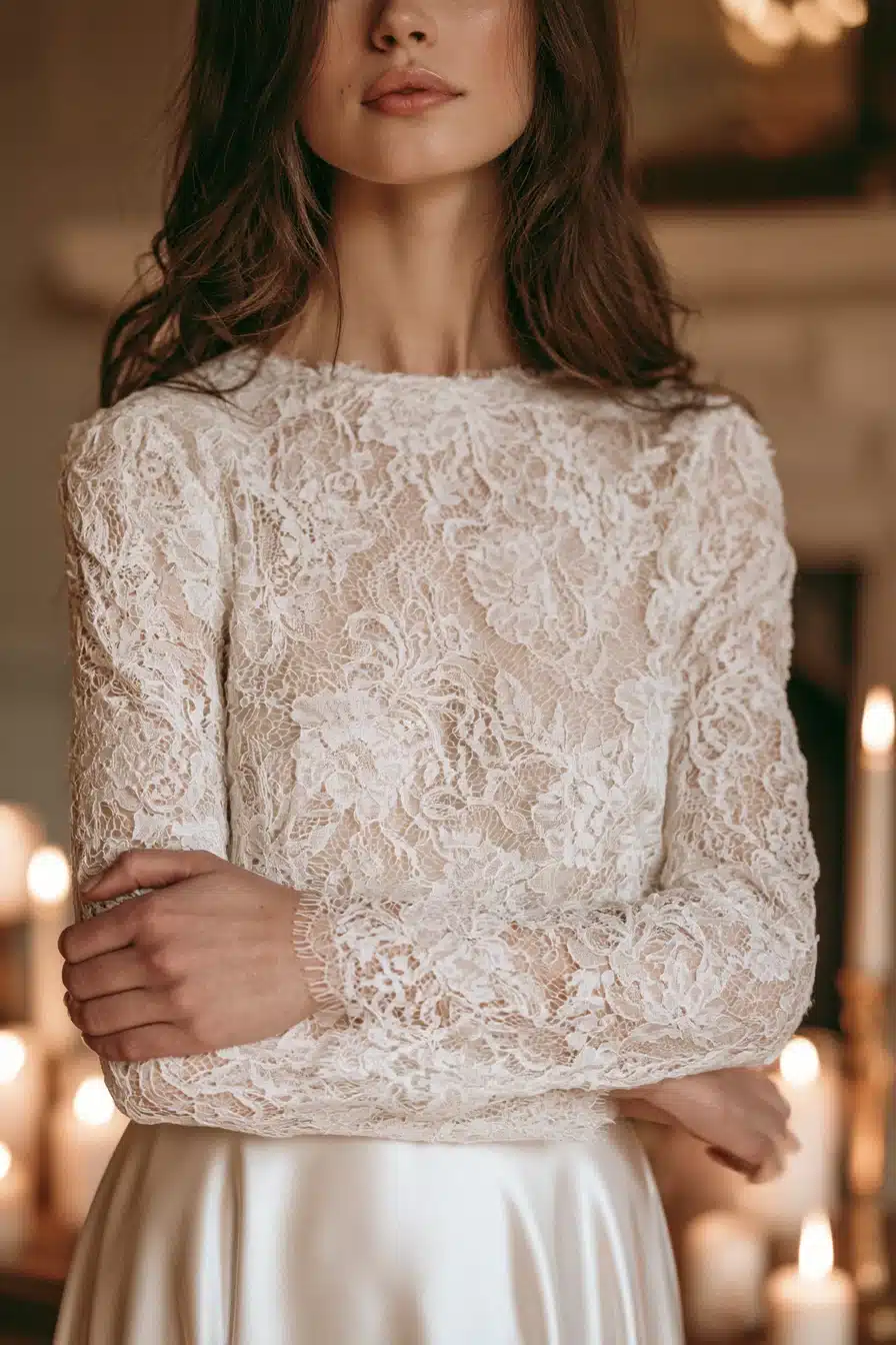 27 Stunning Bridal Separates Tops for a Modern Wedding Look