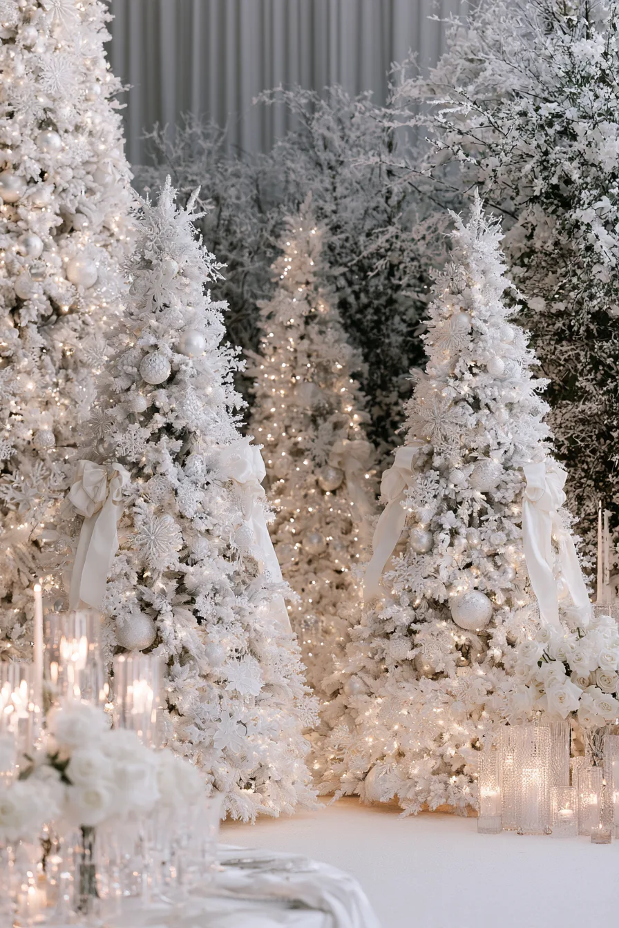 27 Beautiful Wedding Christmas Tree Ideas for a Magical Holiday Wedding