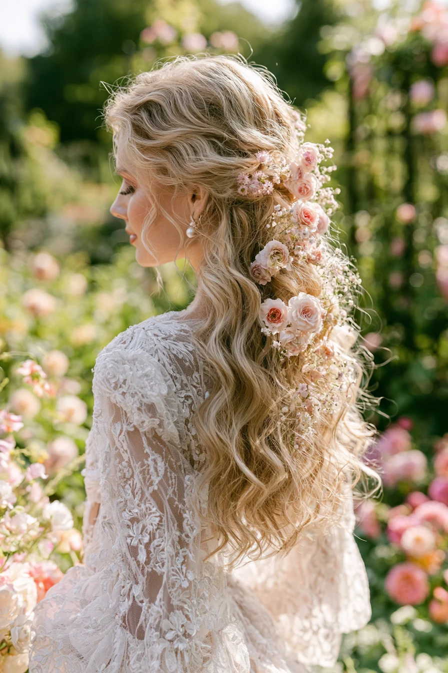 27 Stunning Bridal Hair Half Up Ideas for a Romantic Wedding Look