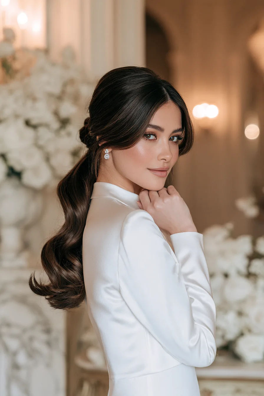 27 Stunning Bridal Hair Half Up Ideas for a Romantic Wedding Look