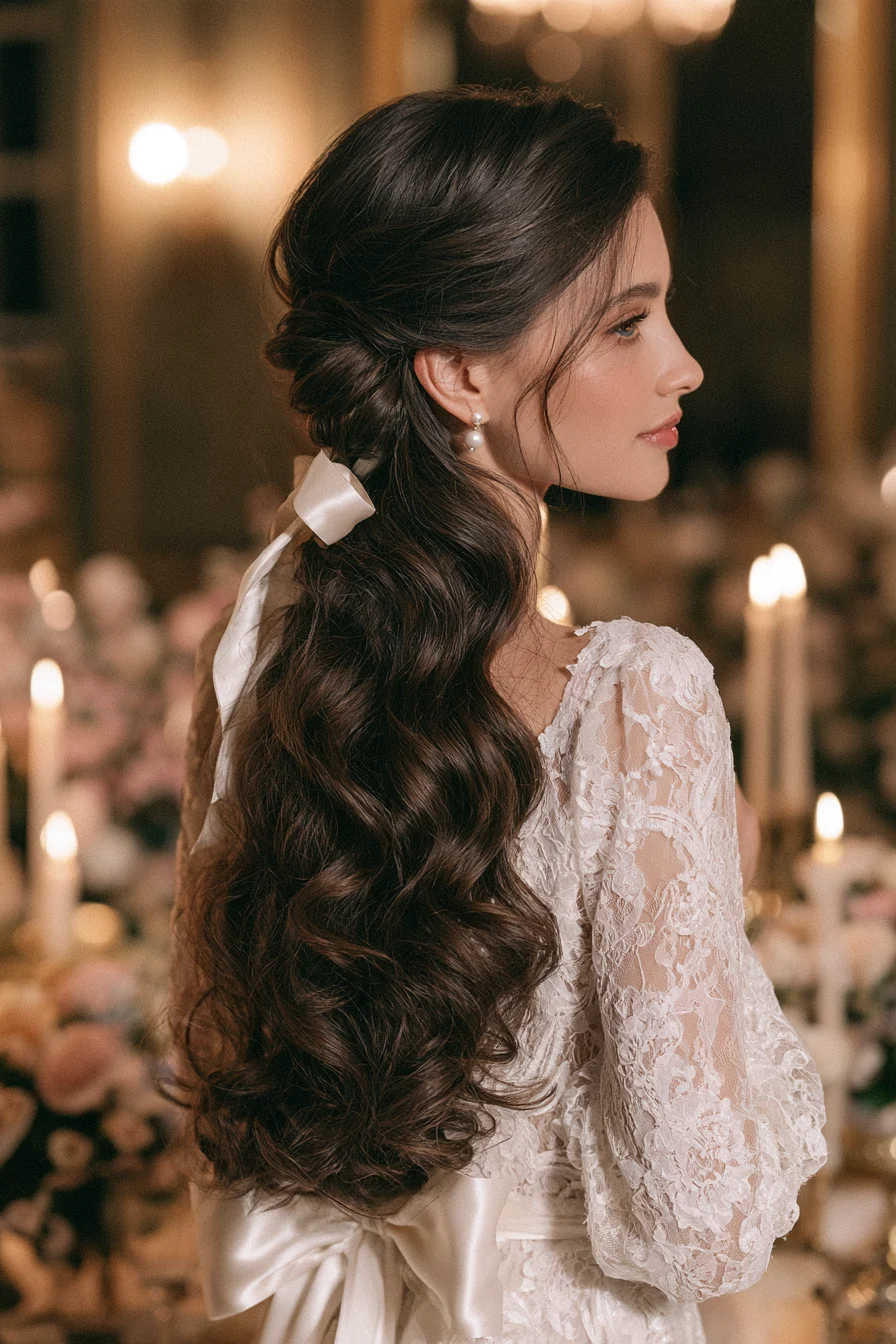 27 Stunning Bridal Hair Half Up Ideas for a Romantic Wedding Look