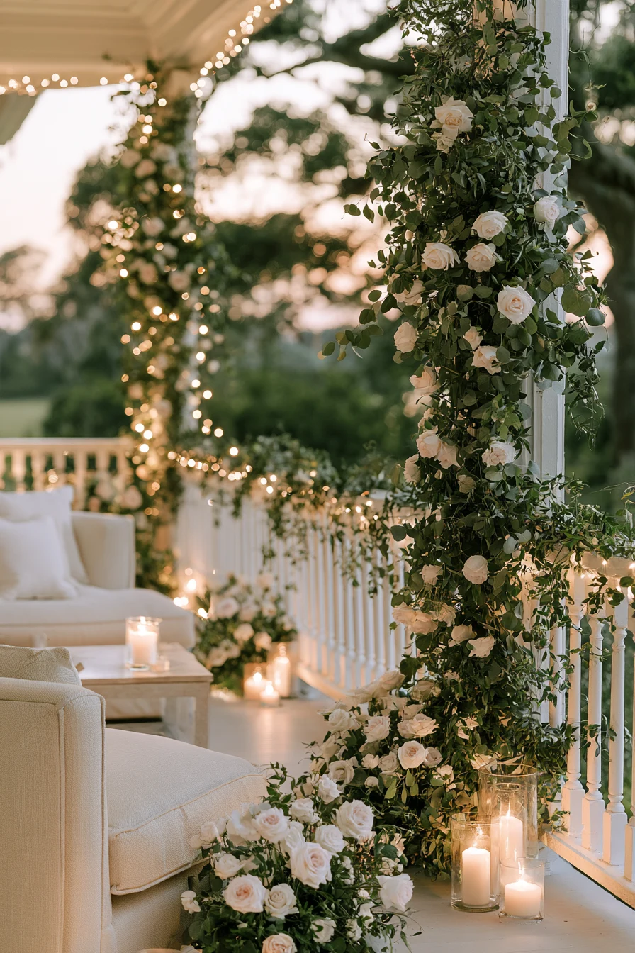 27 Beautiful Porch Wedding Decorations for a Dreamy Romantic Celebration