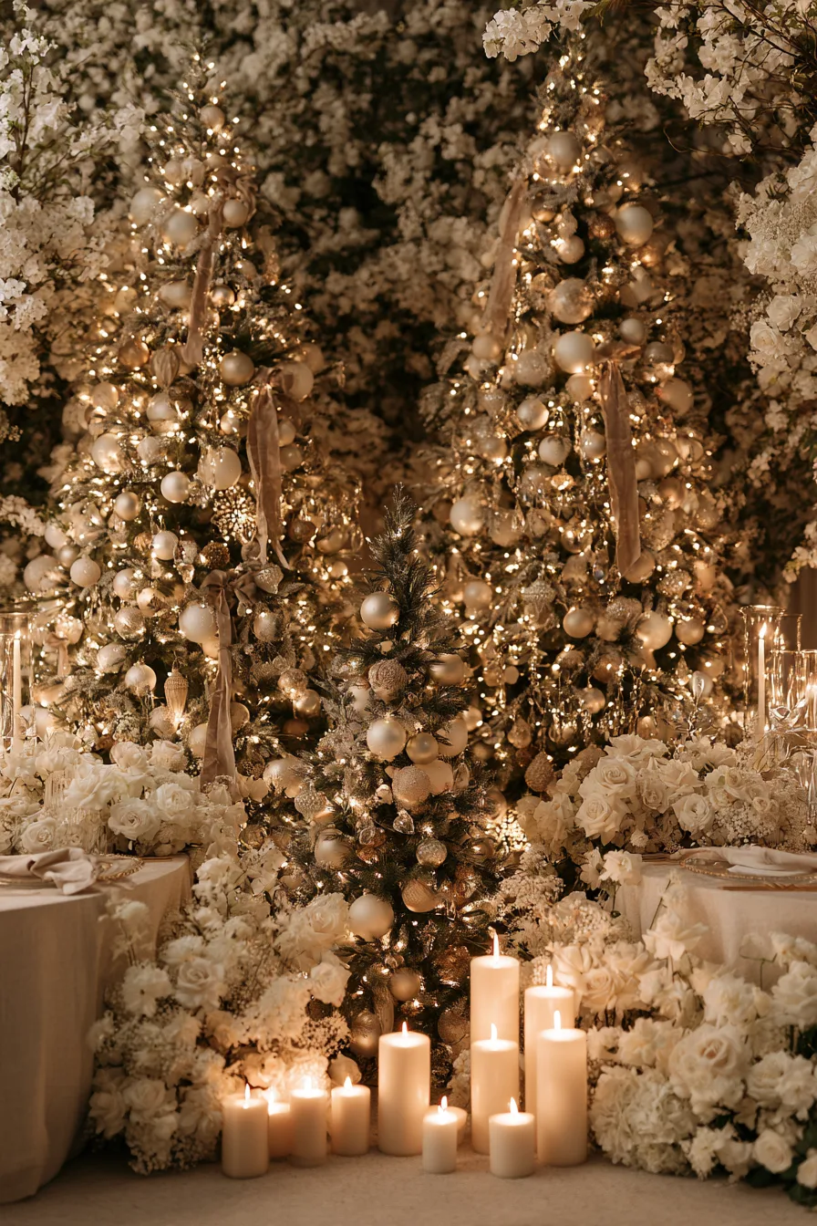 27 Beautiful Wedding Christmas Tree Ideas for a Magical Holiday Wedding