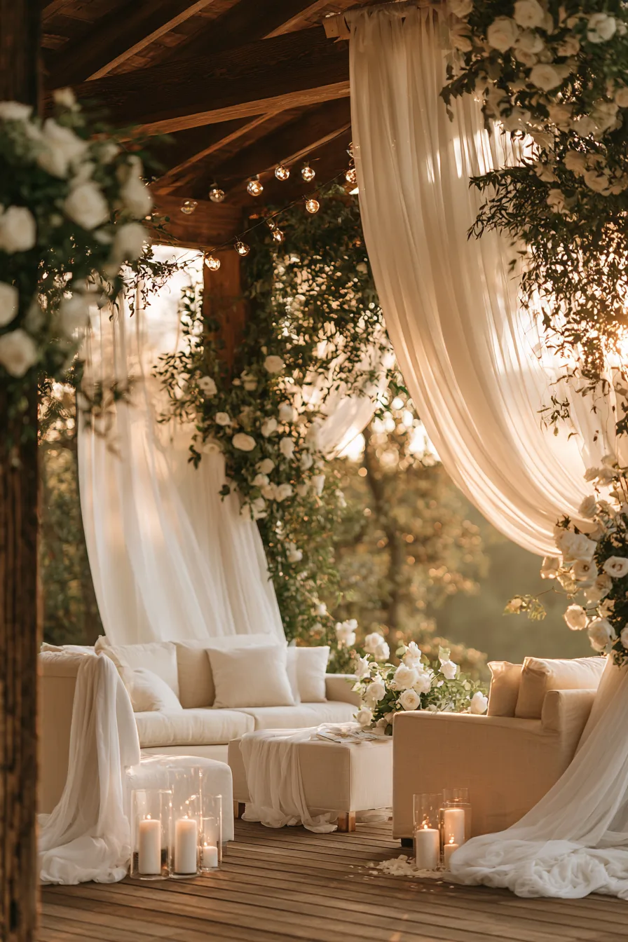 27 Beautiful Porch Wedding Decorations for a Dreamy Romantic Celebration