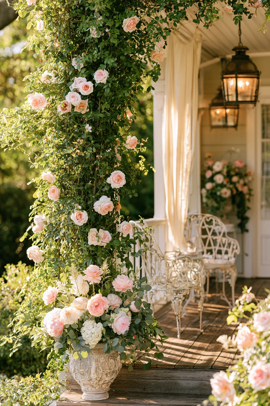 27 Beautiful Porch Wedding Decorations for a Dreamy Romantic Celebration