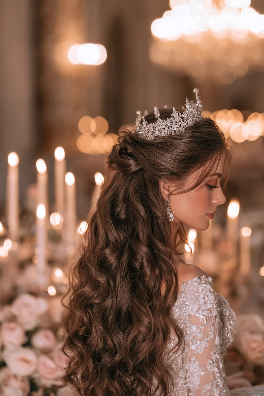 27 Stunning Bridal Hair Half Up Ideas for a Romantic Wedding Look