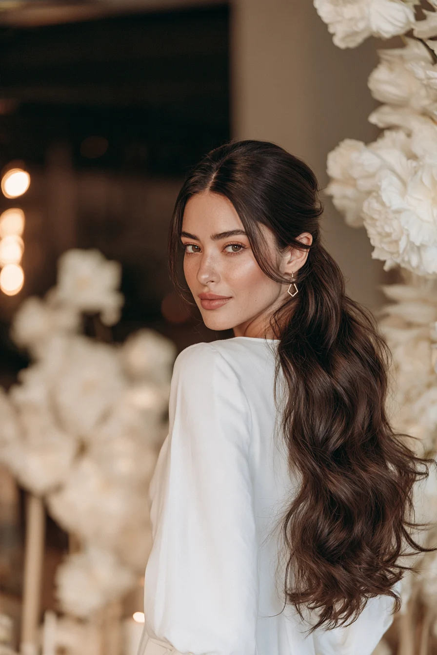 27 Stunning Bridal Hair Half Up Ideas for a Romantic Wedding Look