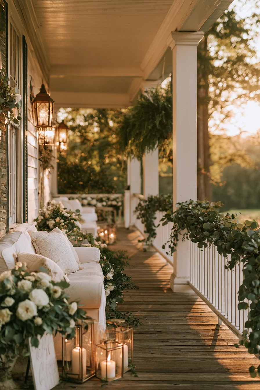 27 Beautiful Porch Wedding Decorations for a Dreamy Romantic Celebration