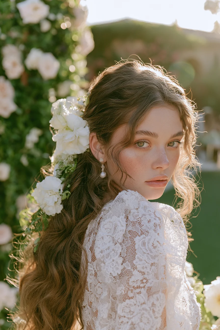 27 Stunning Bridal Hair Half Up Ideas for a Romantic Wedding Look