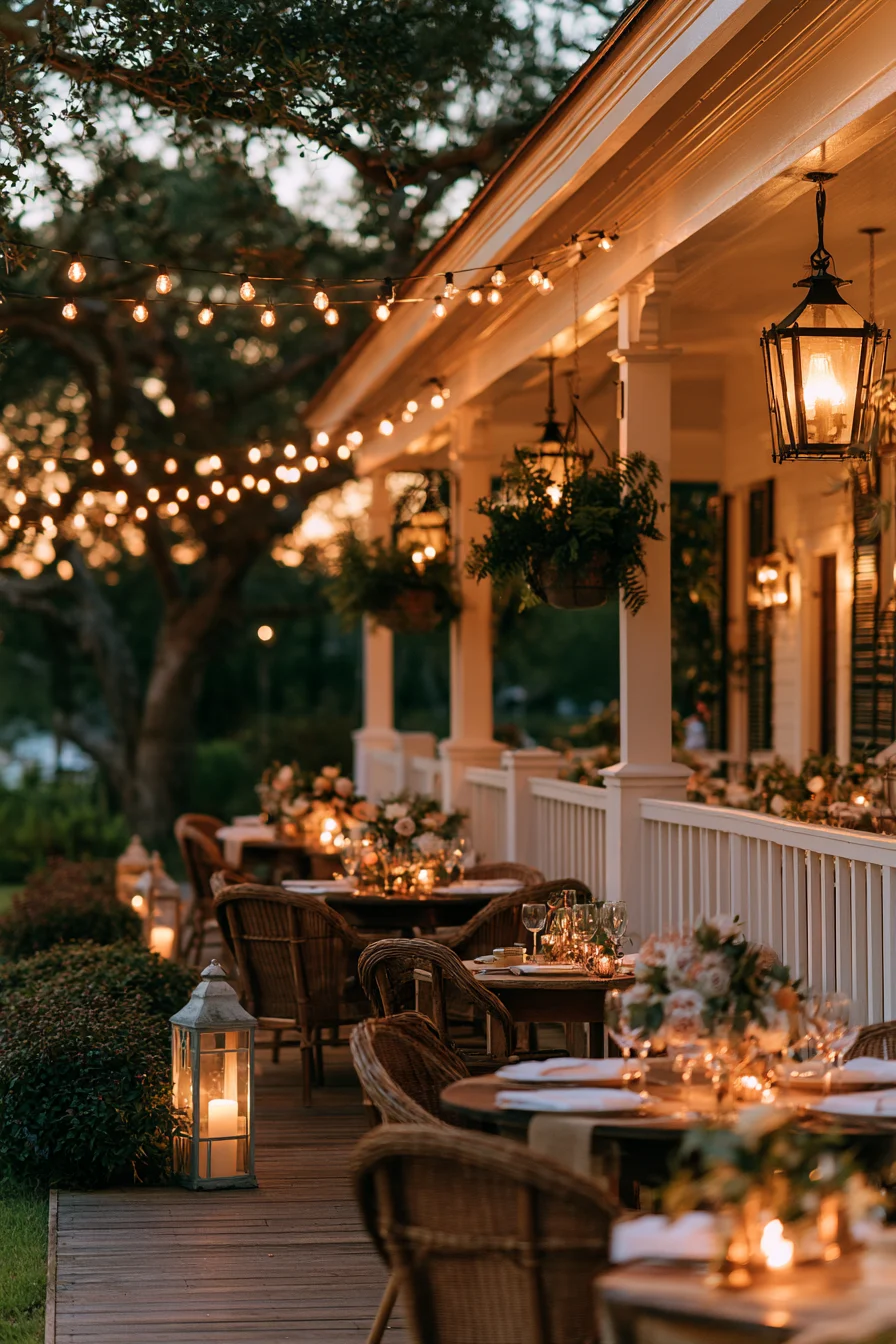 27 Beautiful Porch Wedding Decorations for a Dreamy Romantic Celebration
