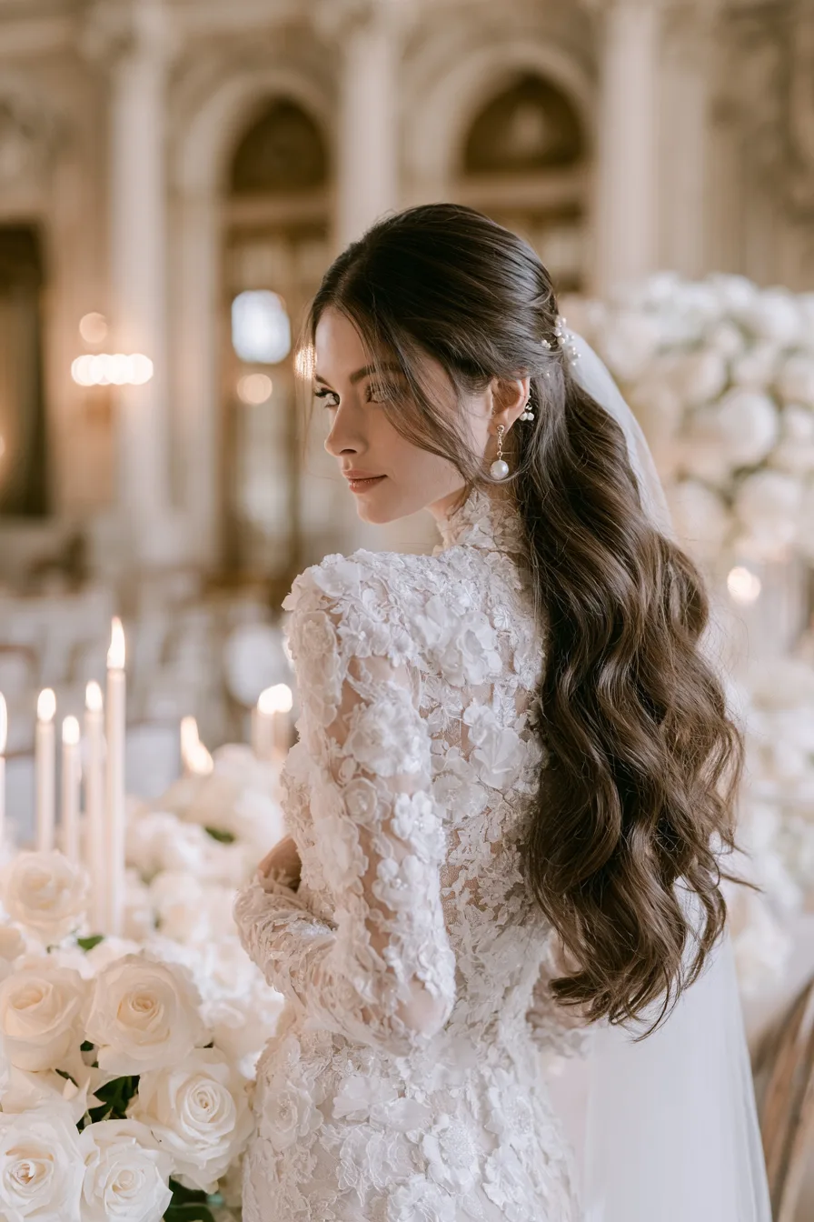 27 Stunning Bridal Hair Half Up Ideas for a Romantic Wedding Look